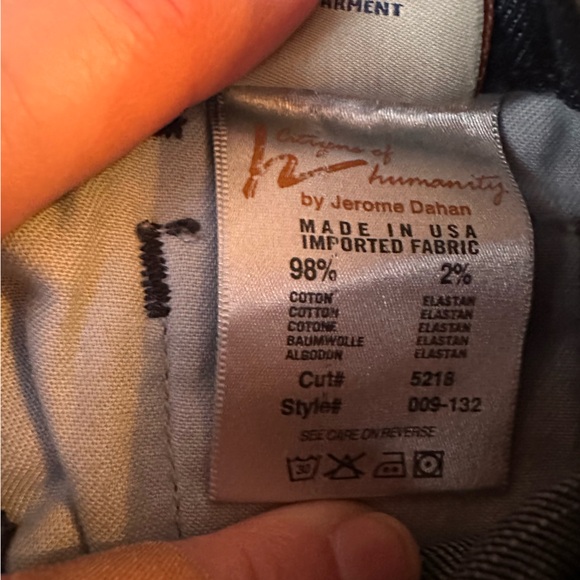 Citizens of Humanity Flare Jeans Size 29 Dark Wash Y2K Pocket Detail - Picture 7 of 10